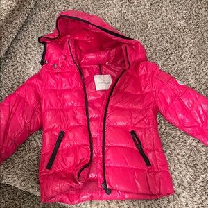 Moncler Kids Vibrant Pink Puffer Coat